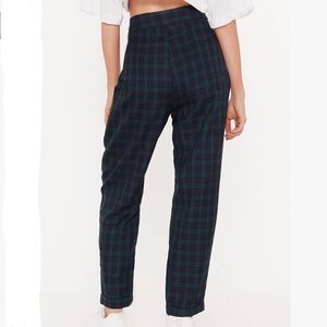 Nasty Gal Plaid Trousers